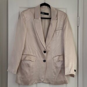 Zara Pink Champagne Women's Blazer